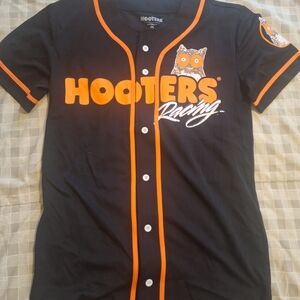 Hooters Black Jersey with Orange Accents